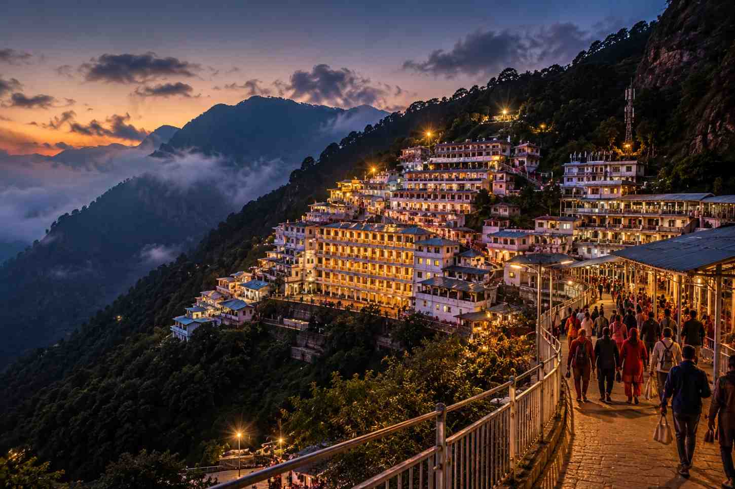 Mata Vaishno Devi shrine in Katra